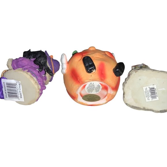 Halloween lot of 3 small decor - Shelf Sitter, Candle Holder, Haunted House - Picture 9 of 12